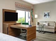 Suite Lounge Area with Work Desk