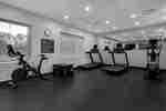 fitness center with exercise machines