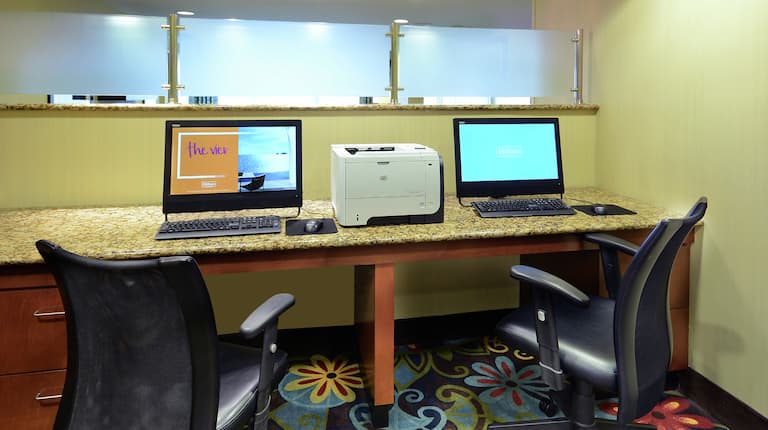 Business Center Computers And Printer