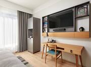 Twin Accessible Room Work Desk and TV