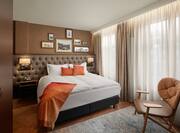 Suite with Luxurious Bedroom and King Bed