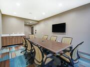 Sullivan Meeting Room with Conference Table and Television