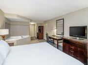 Suite with King Bed, Work Desk, Whirlpool Hot Tub, Kitchenette, and Room Technology