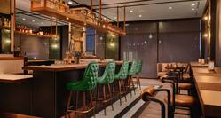 copper barely bar seating area