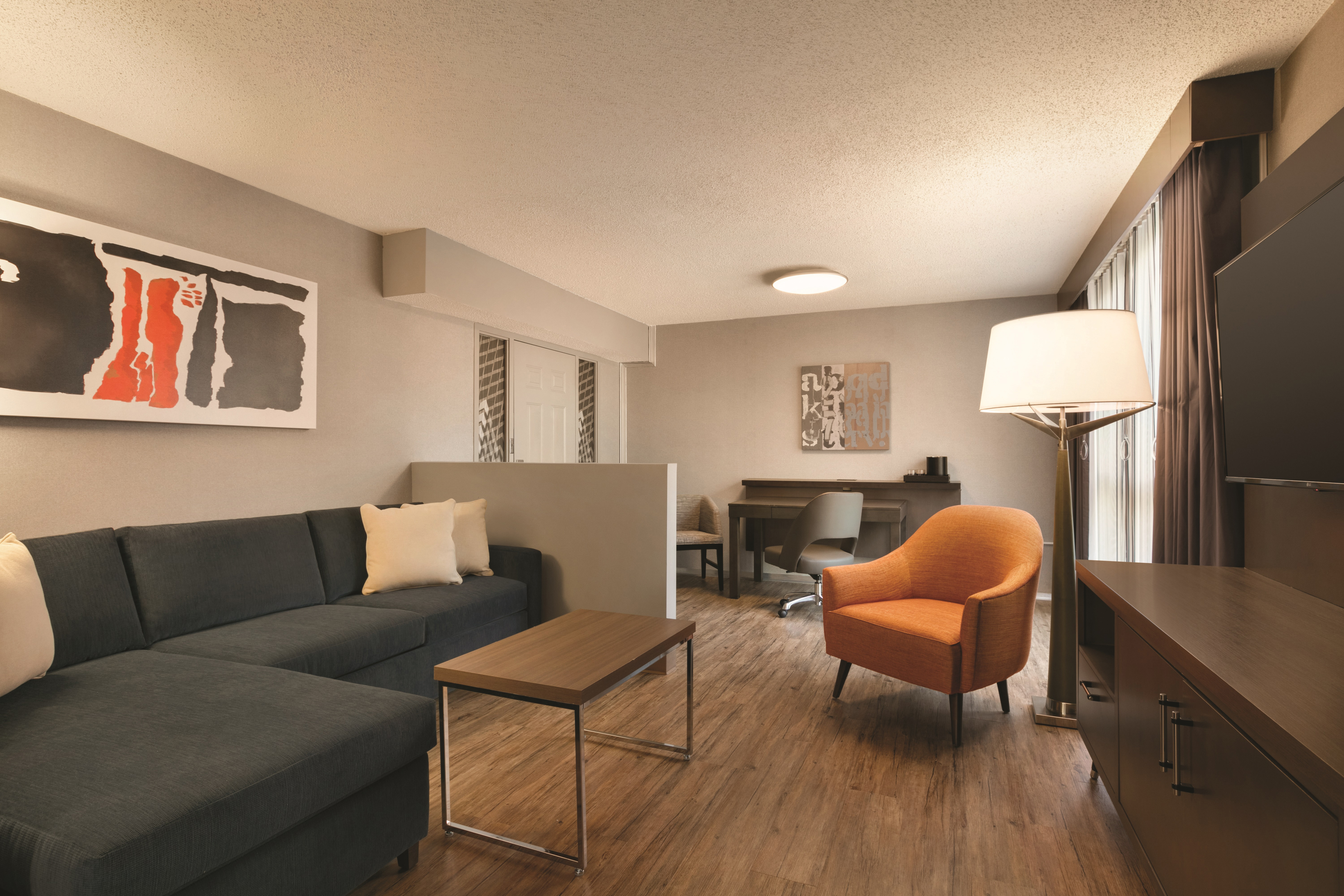 Accessible Corner Suite Living Area