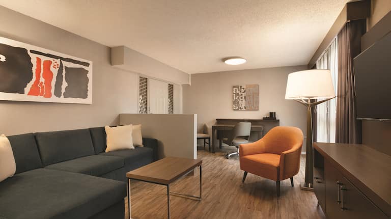Accessible Corner Suite Living Area