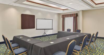 Meeting Room with U Shape Table Setup