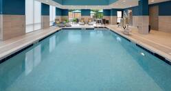 Indoor Swimming Pool with Lounge Chairs