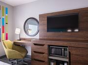 Accessible Double Queen Bedroom With Work Desk & HDTV
