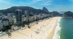 Aerial View of Hotel Exterior and Copacabana Beach