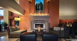 Hotel Lobby and Fireplace