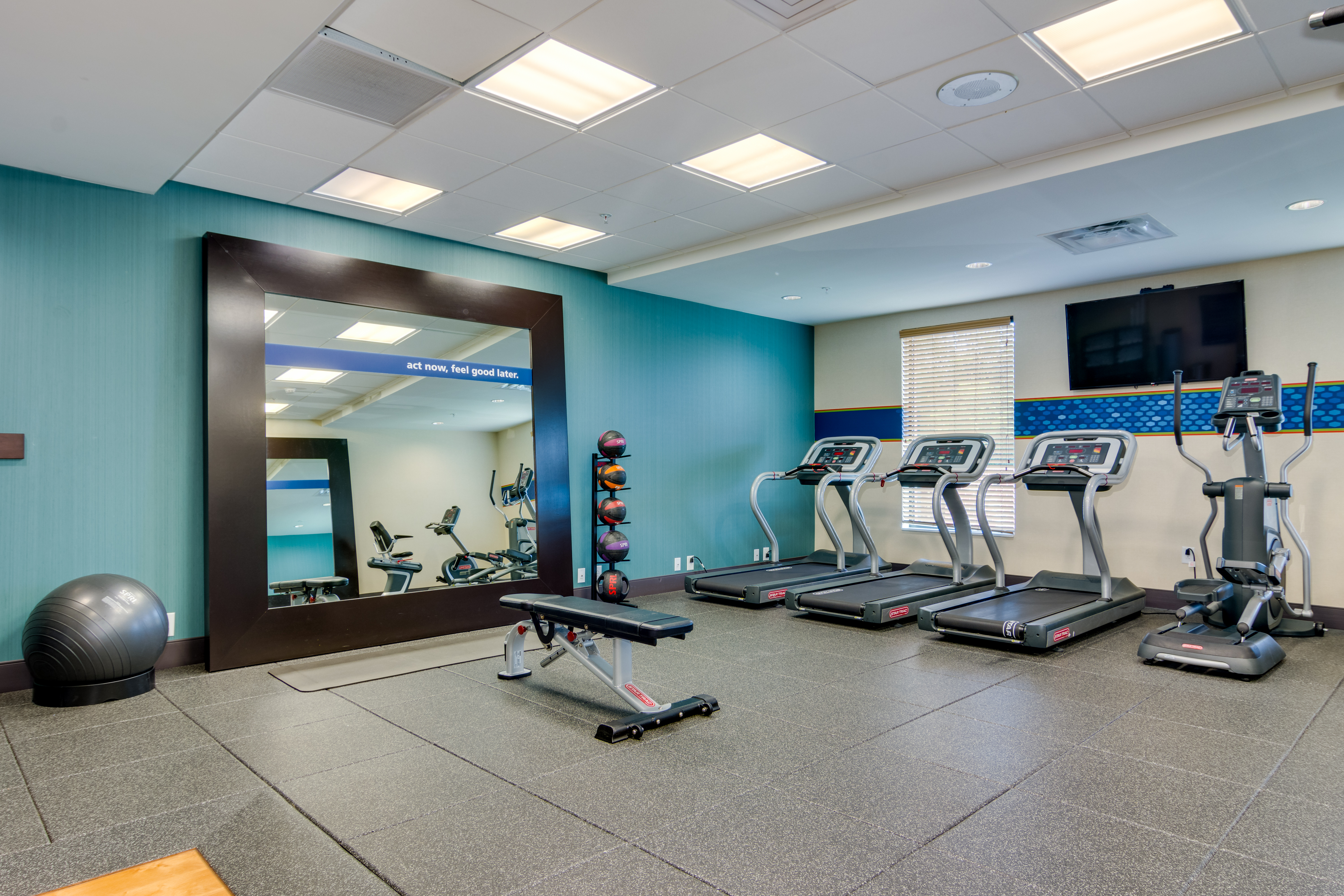 Fitness Center Treadmills and Weight bench
