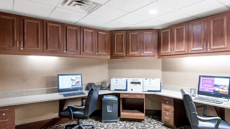 Computers and Printer/Fax for Guest Use in Business Center