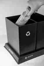 Considerare che l'ospite metta una bottiglia riciclabile in un recipiente adeguato. 