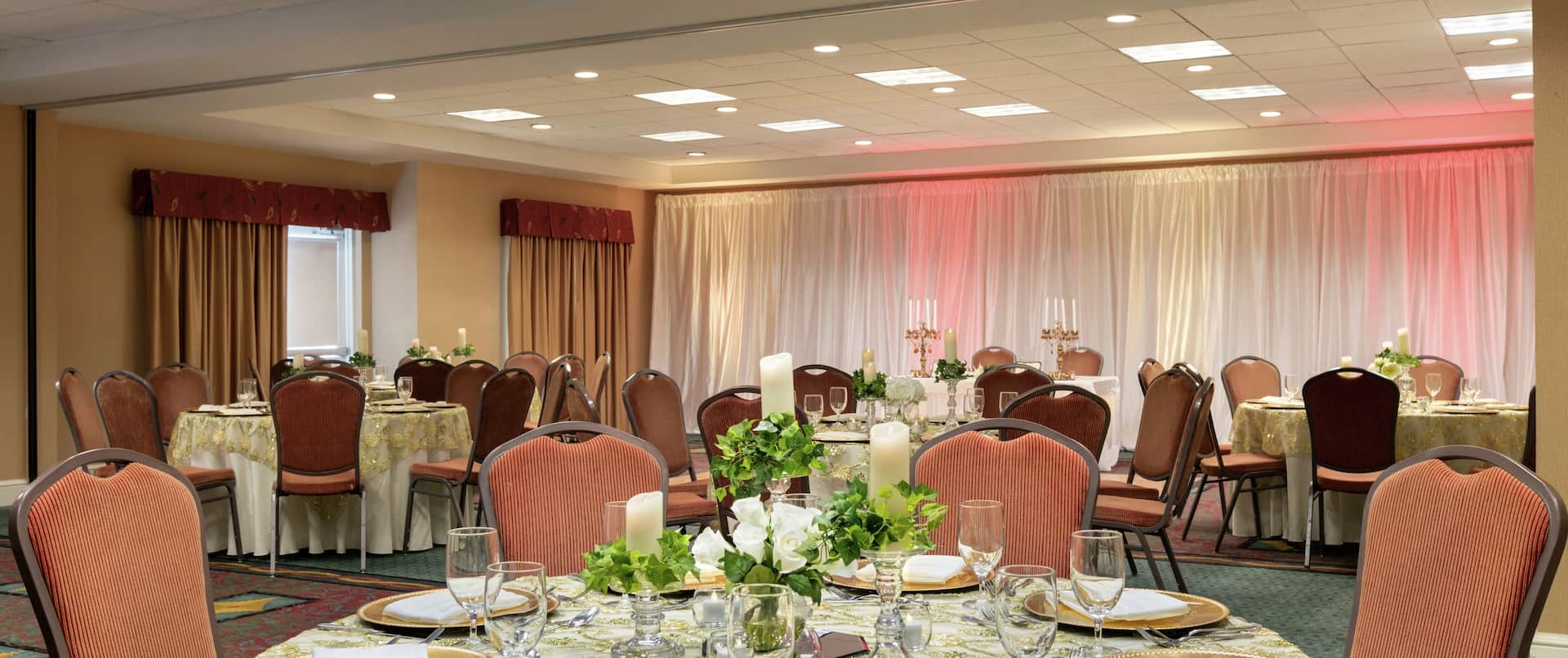 Ballroom with Wedding Setup