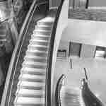 Vista de la escalera