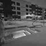 Outdoor Pool and Hot Tub at Night