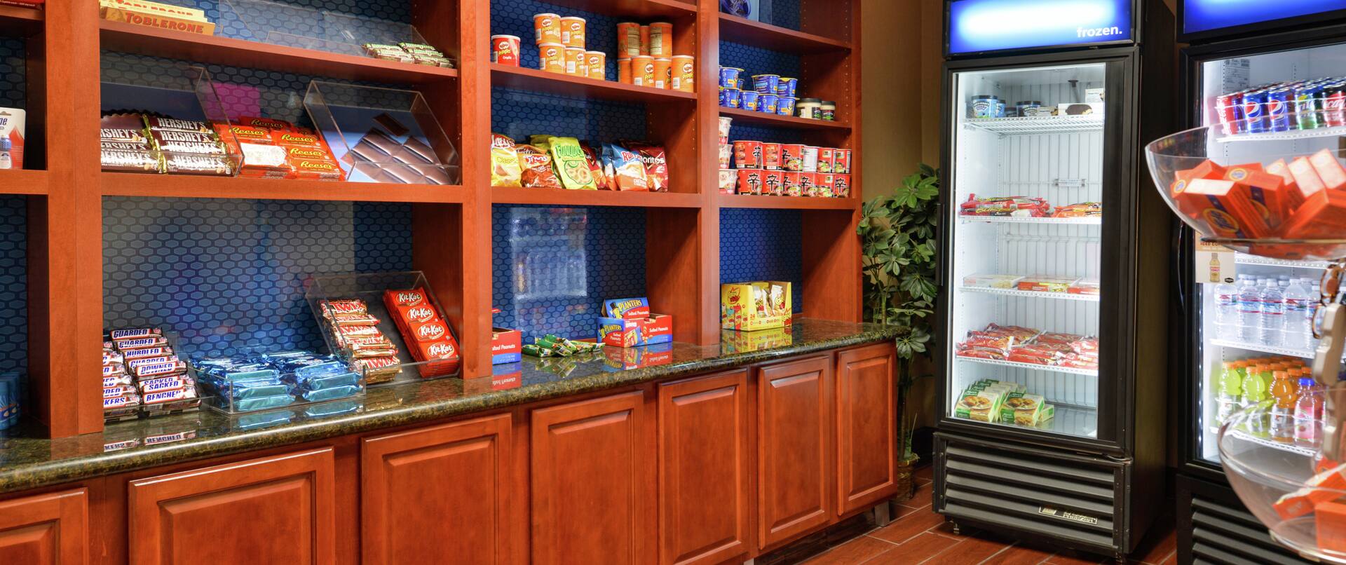 Hotel Shop with Snacks and Cold Drinks