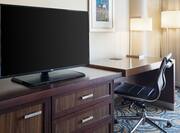 Guestroom HDTV and Work Desk