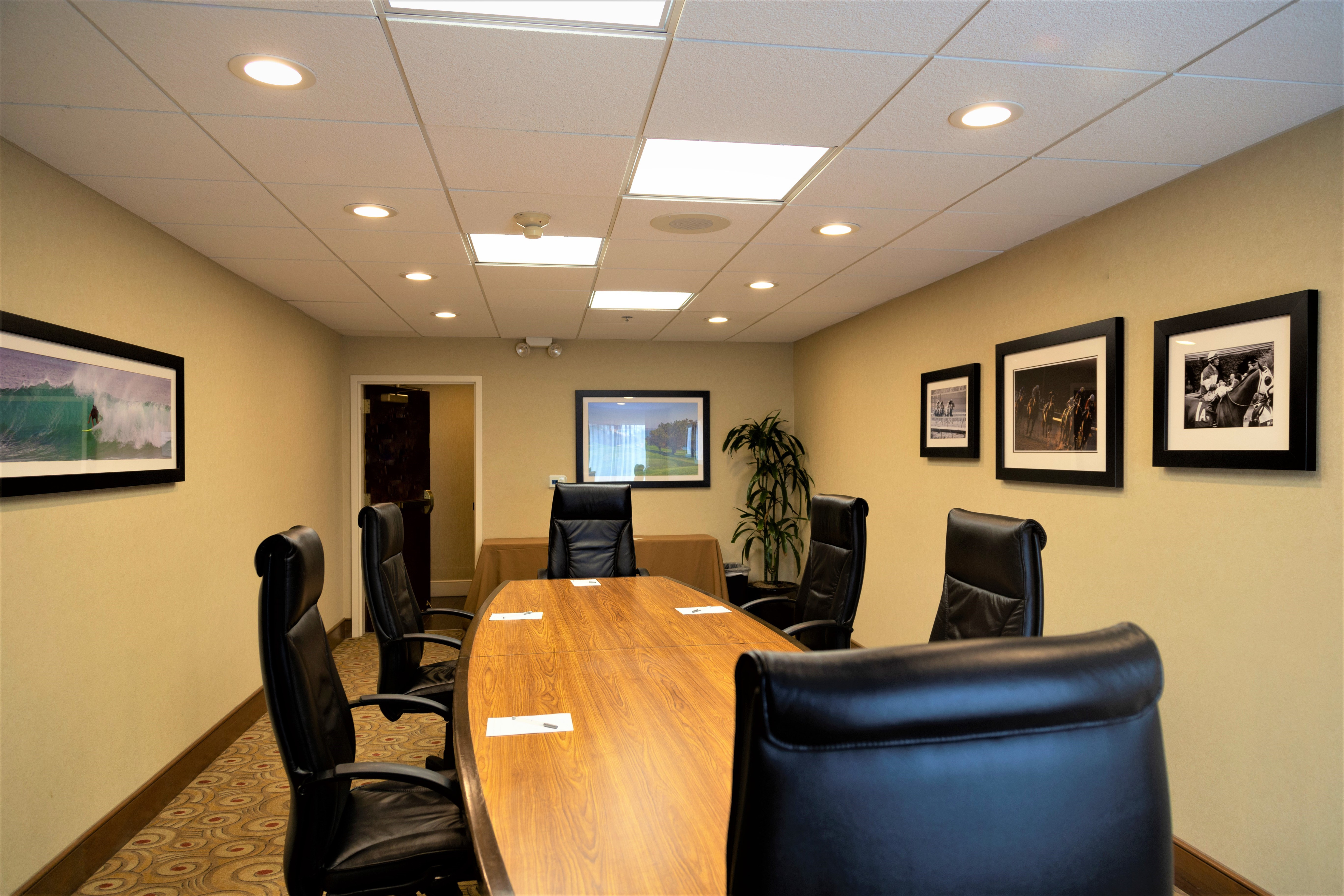 Meeting Space, Boardroom, Table Chairs and Wall Art