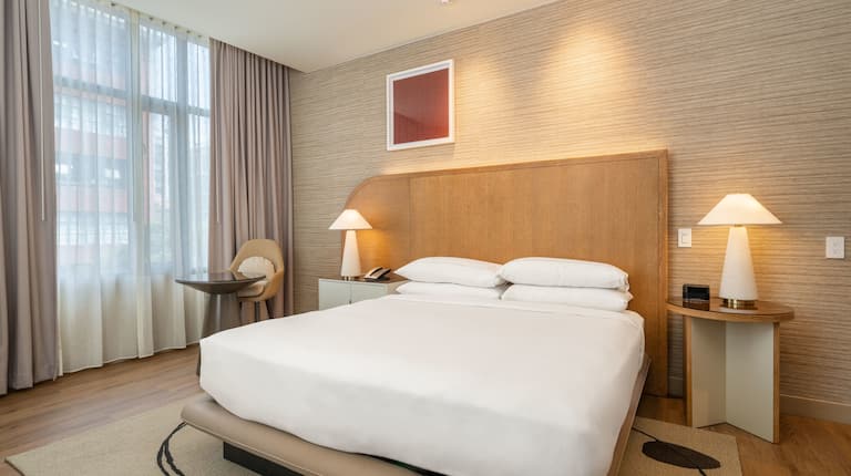 Large Bed in a Guest Room