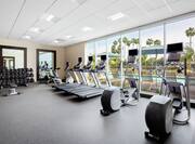 Fitness Center with Elliptical Machines Treadmills and Weights