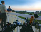 Golfers on Suite Terrace