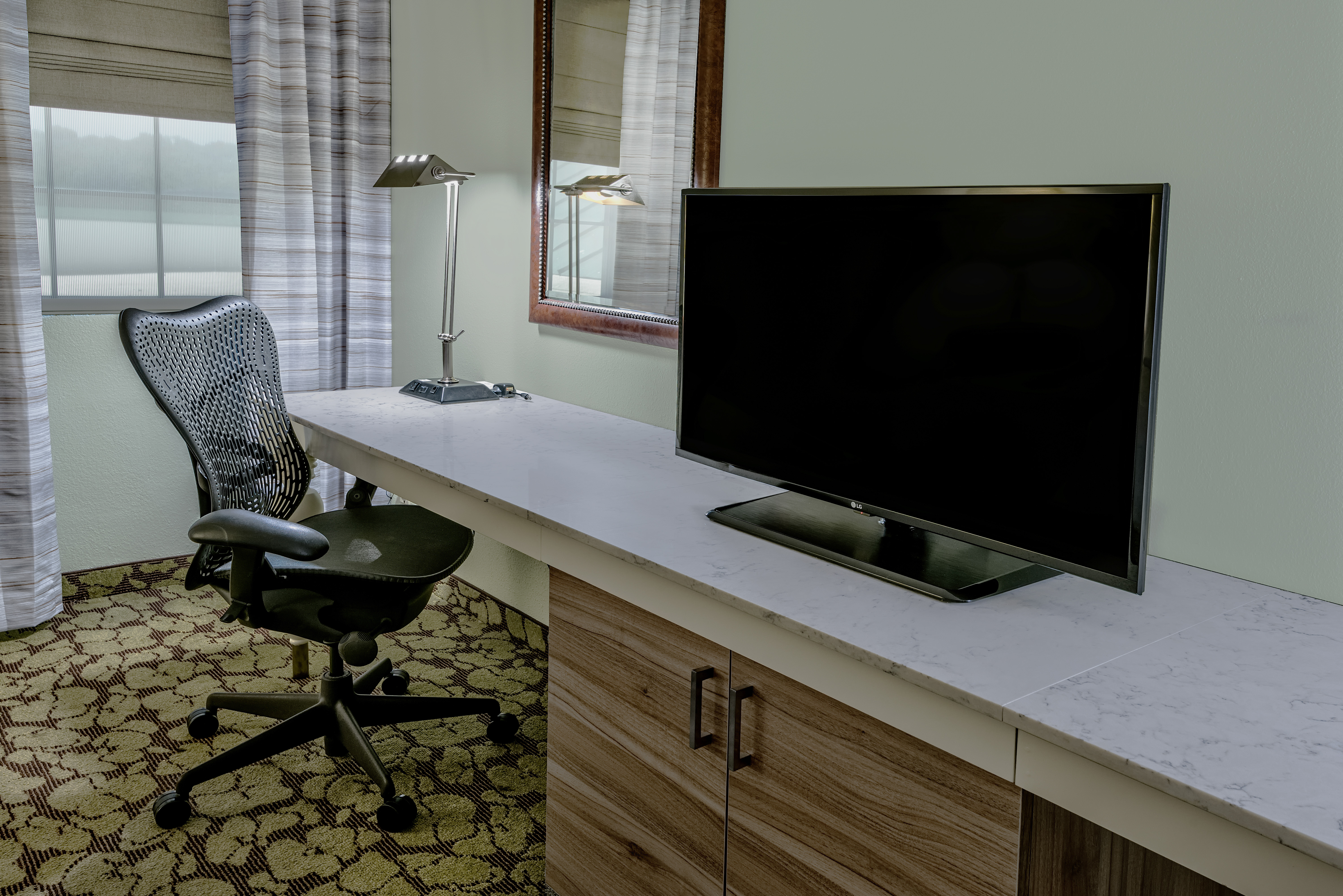 Guestroom Amenity Work Desk and TV