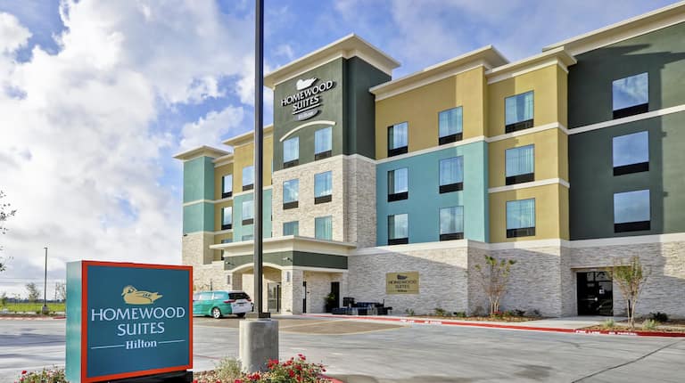Hotel Exterior And Sign