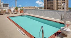 Rooftop pool with amazing city views