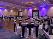 Event Room with Banquet Rounds and Dance Floor