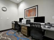 Business Center with 2 Computers and a Printer