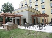 Patio and Lounge Area with Pergola Overhangs 