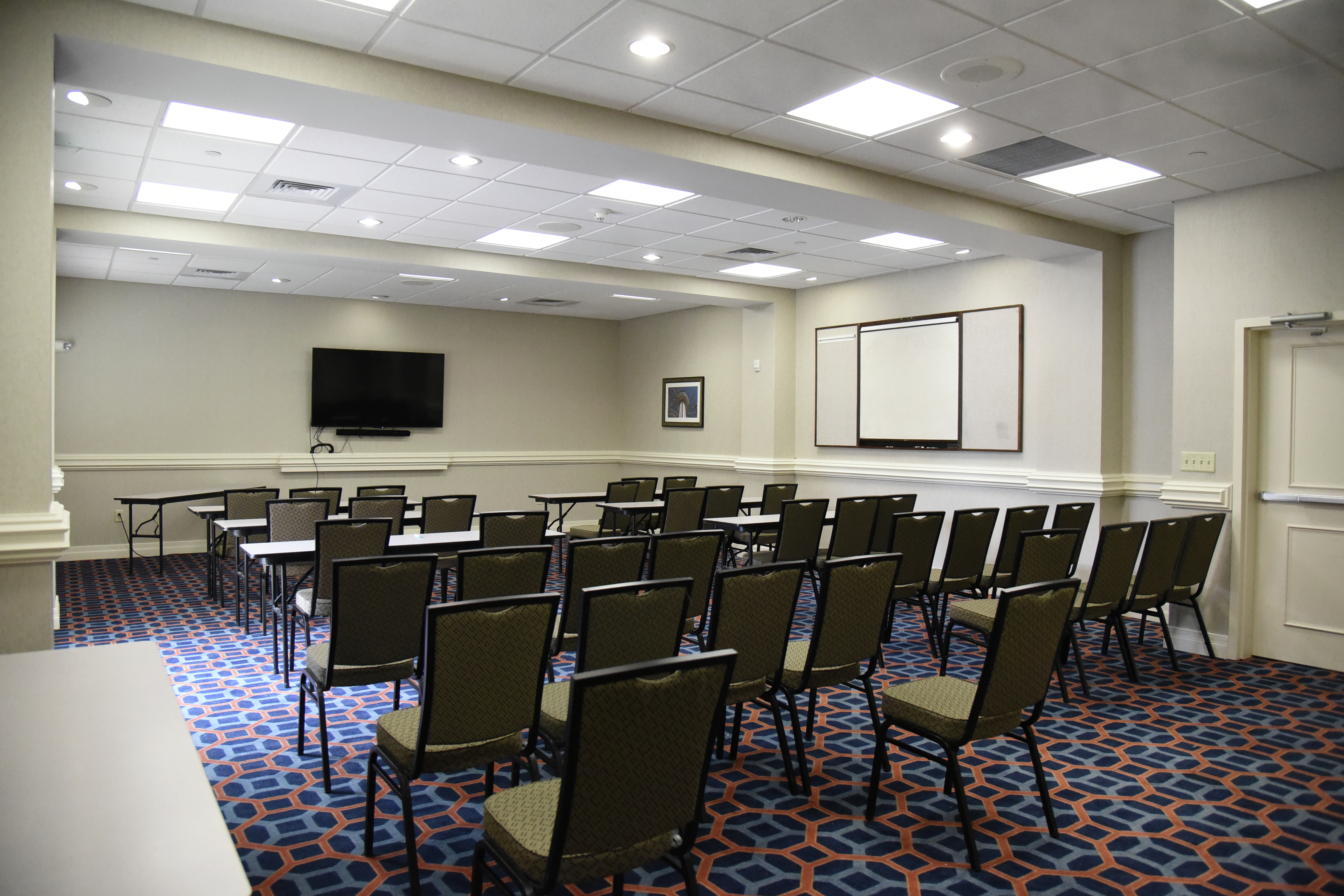 Meeting and Conference Space with Classroom Style Setup 