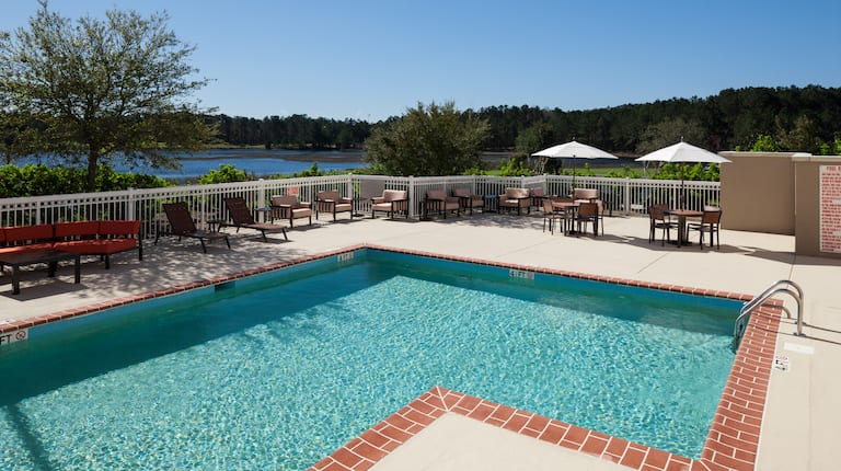 Outdoor Pool and Lounge Seating