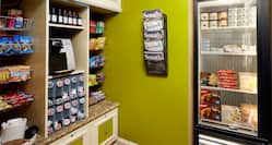 Snacks, Coffee Machine, and Convenience Items Available at Pavilion Pantry