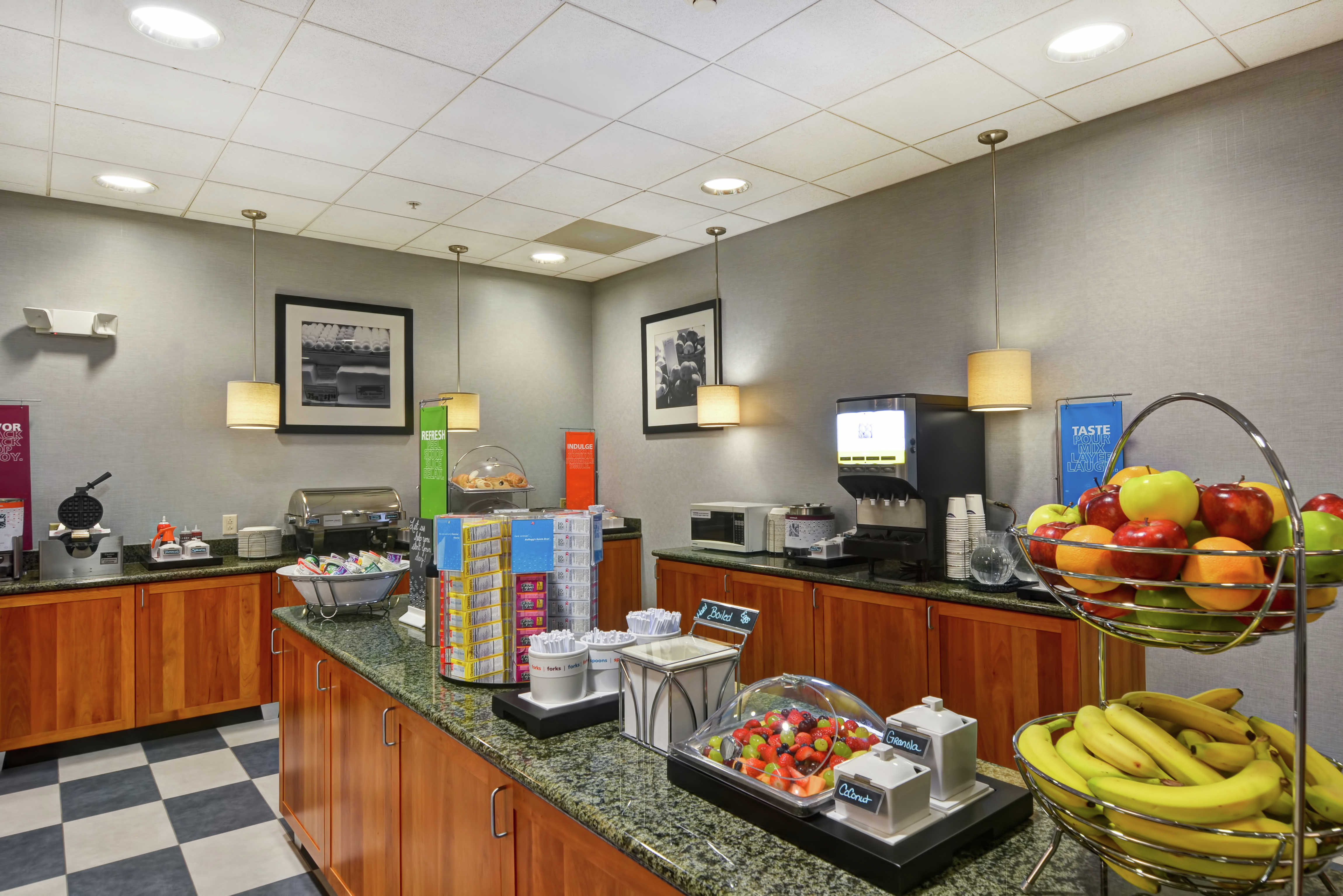 Breakfast Buffet Area with Fresh Fruits