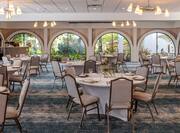 Rincon Ballroom Setup with Round Tables for an Special Event