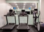 fitness center treadmills, elliptical 