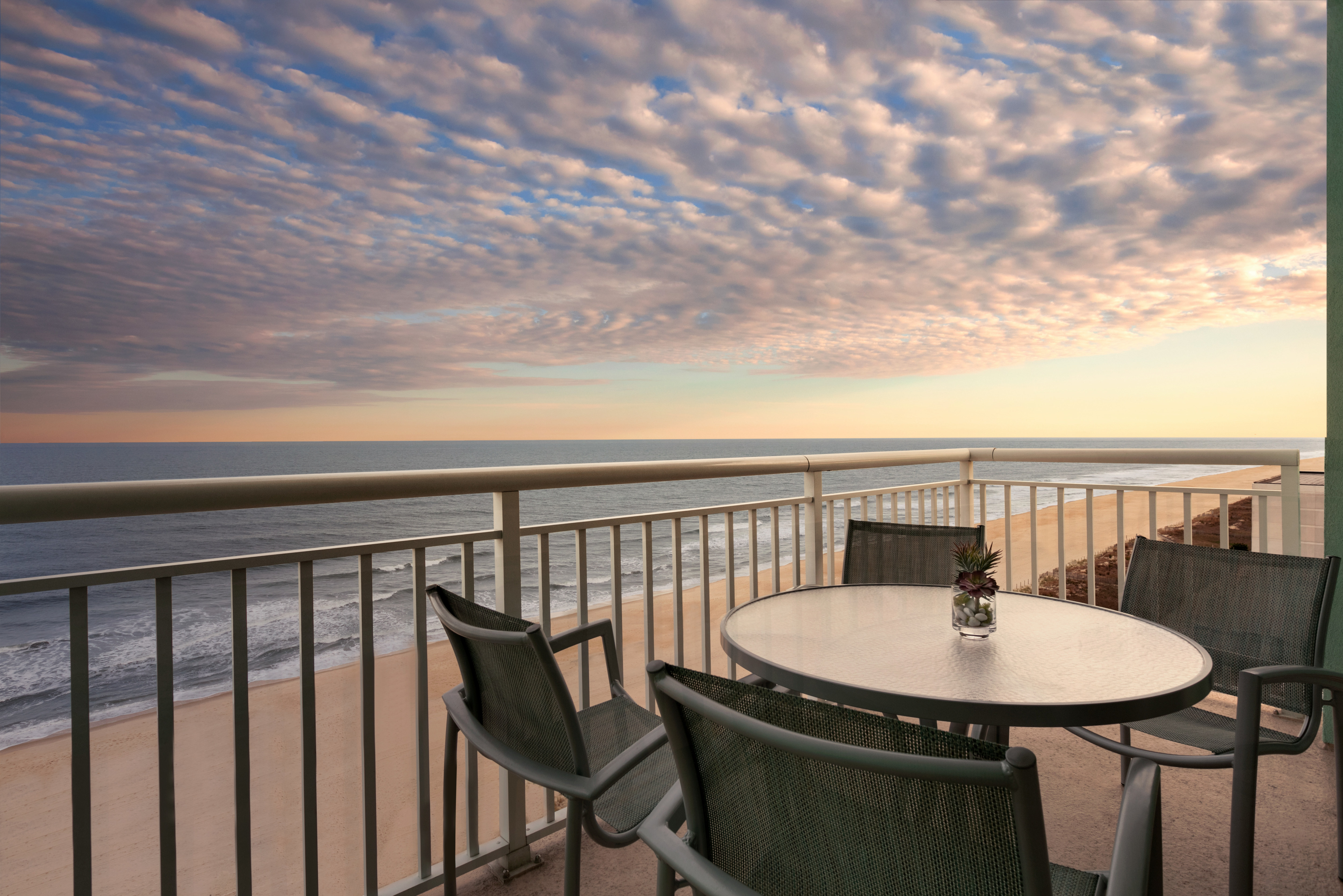 King Guestroom Patio with Ocean View
