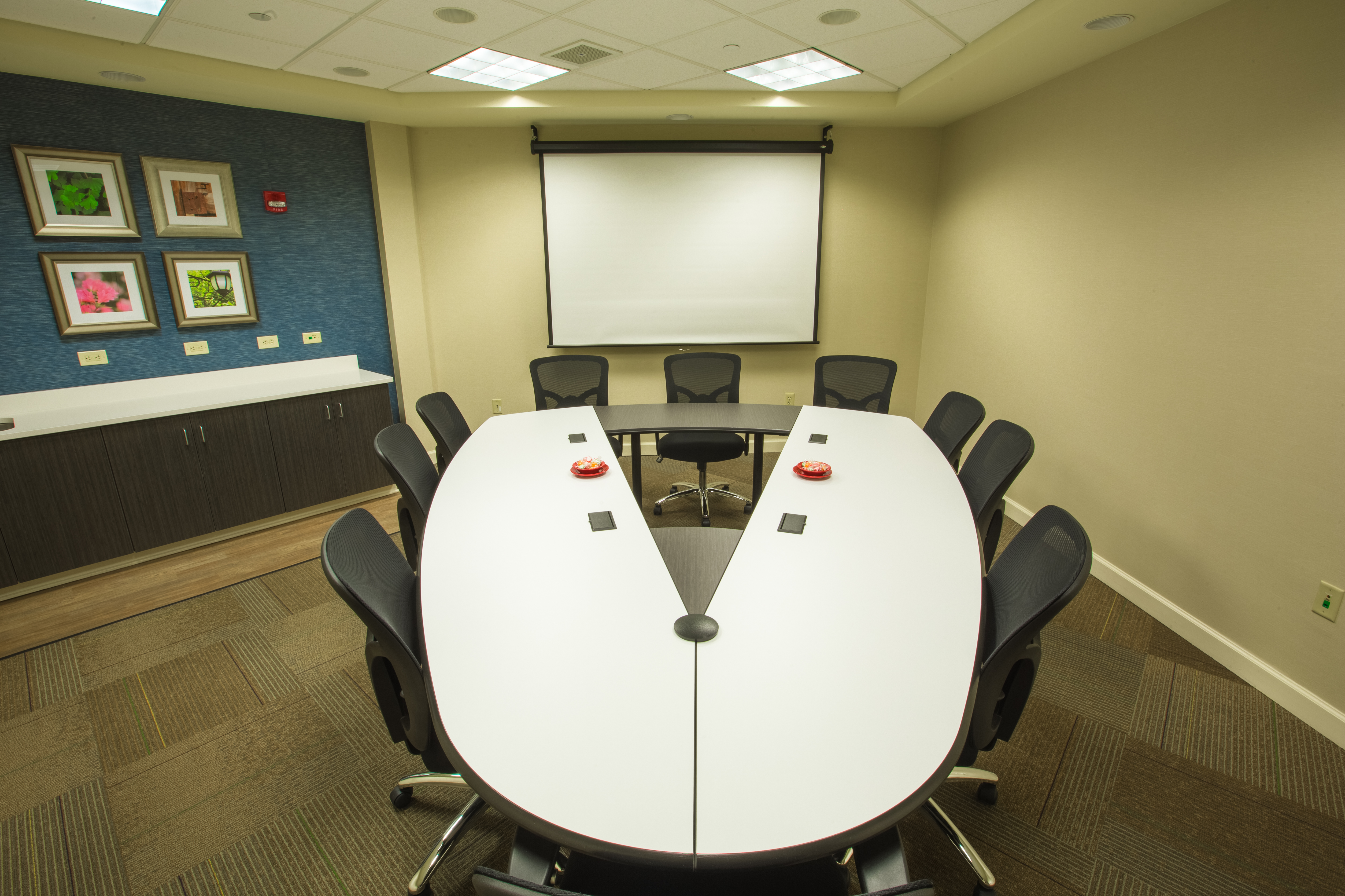 Conference Room with Oval Table