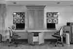 business center with two computers