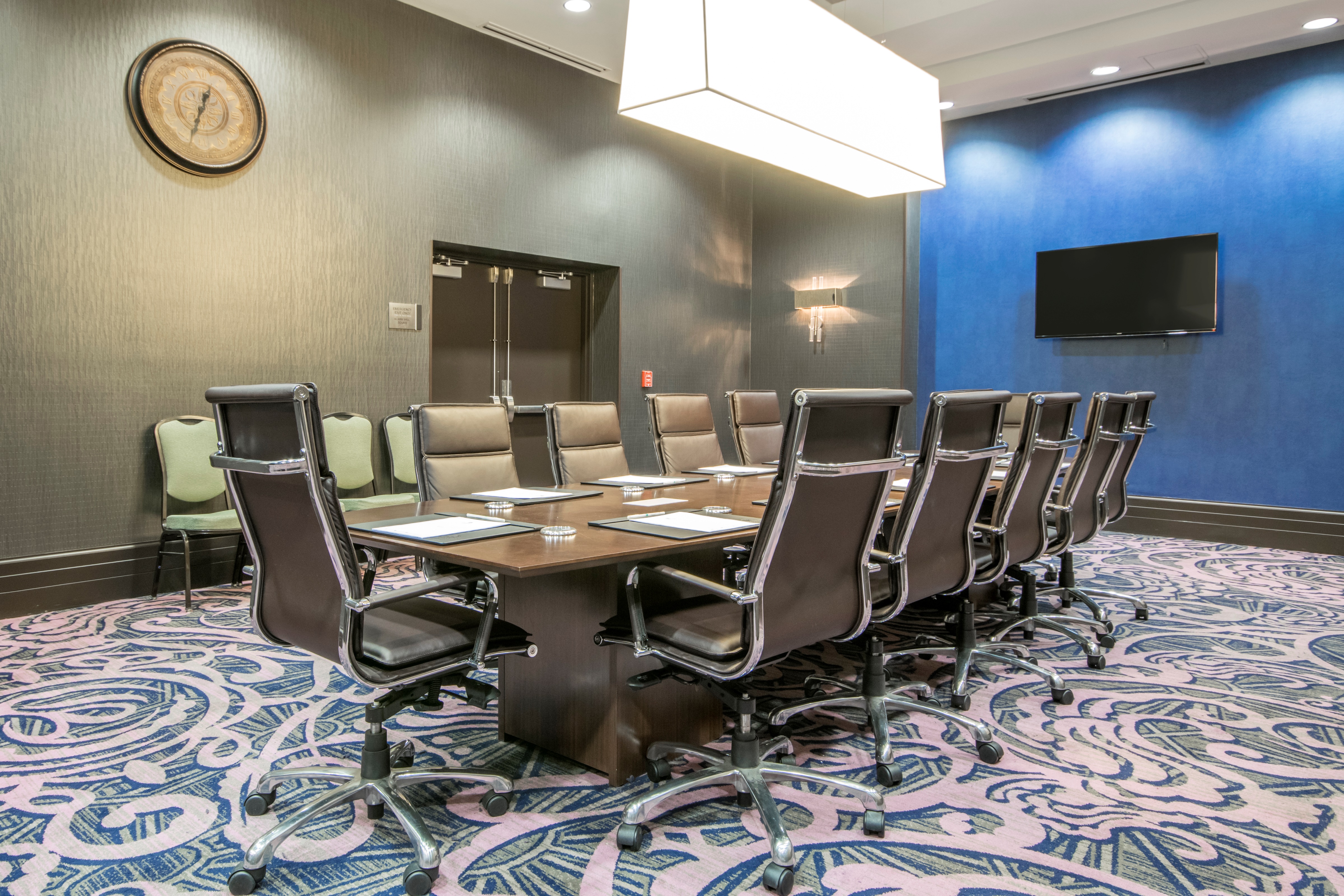 BOardroom Table with Leather Chairs