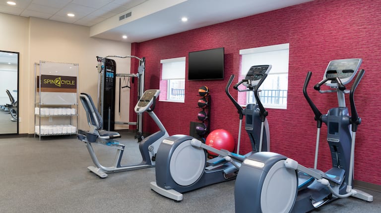 Fitness Center Cross-Trainer and Cycle Machines