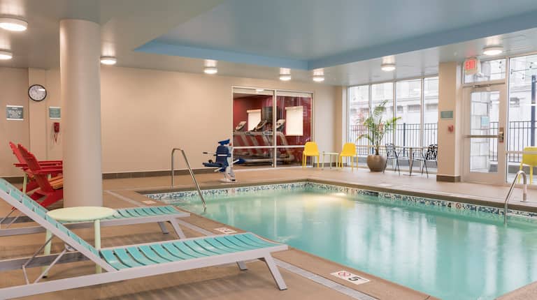Indoor Swimming Pool with Sunbeds