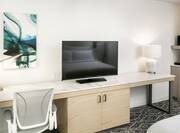 1 King Bed TV and Desk
