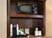 Guest Room Kitchenette With Microwave, Keurig, and Ice Bucket 