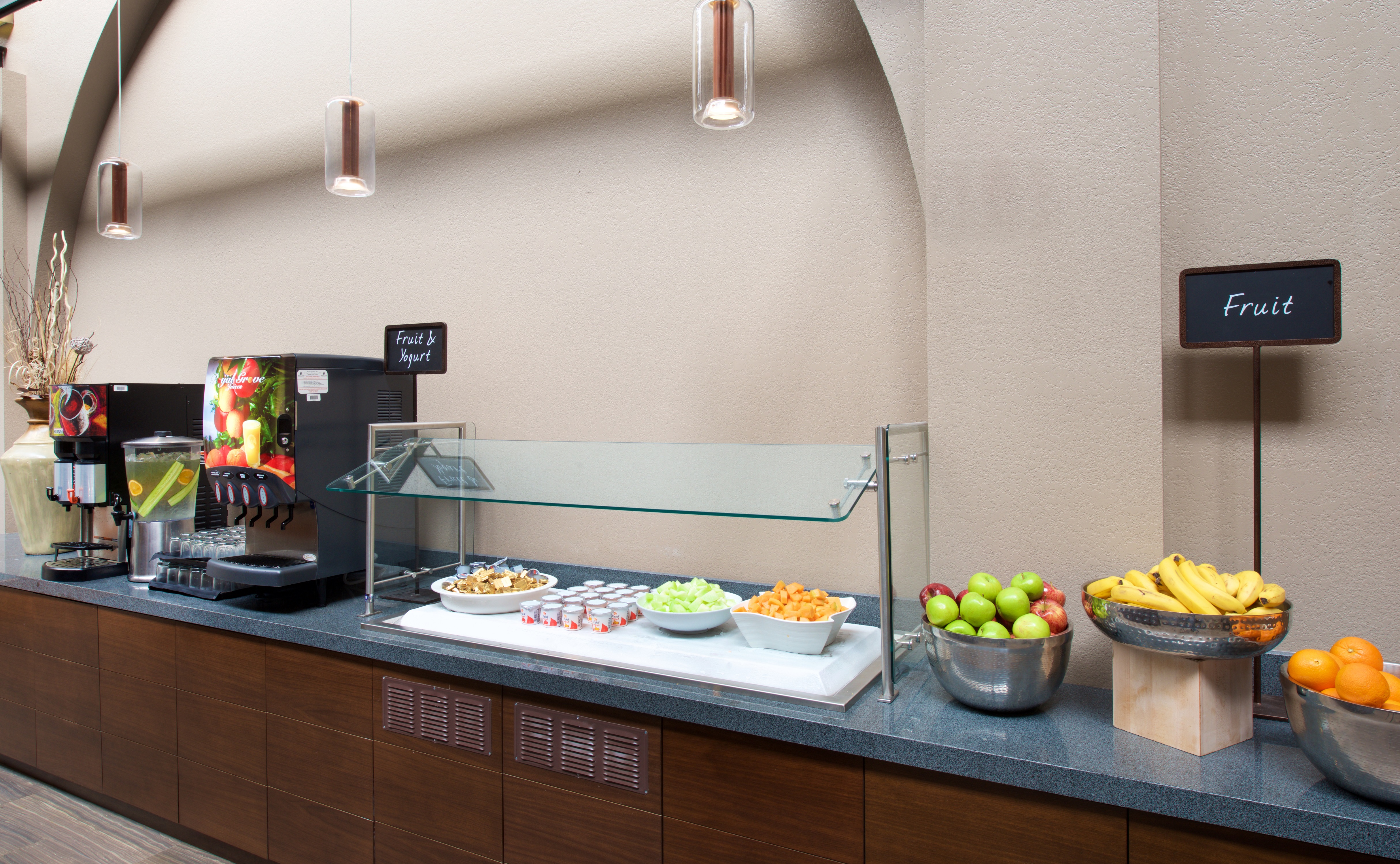 Comp Breakfast Area with Fresh Fruits