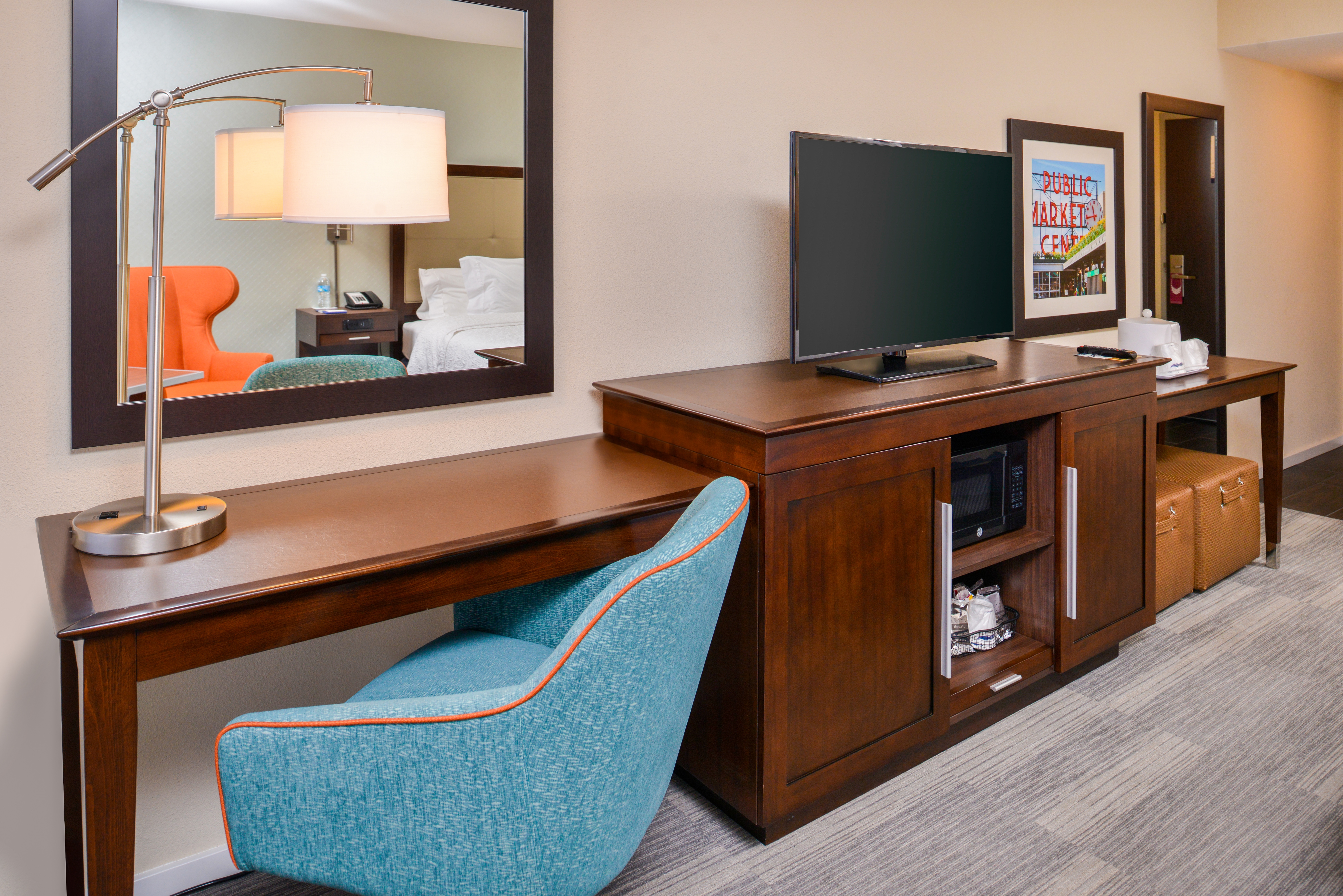 Guestroom TV Cabinet Chair and Desk