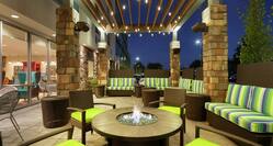 Outdoor Patio Lounge with Fire Pit